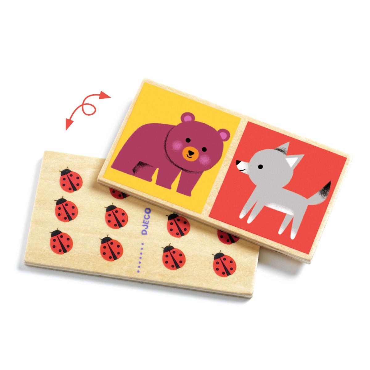 Jeu De Dominos Cofalu En Bois – Plumier De Rangement | Dimensions 27,5 X 13,5 X 4 Cm | Pour Enfants Dès 3 Ans