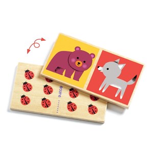 Jeu éducatif domino bois