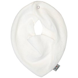 Bavoir bandana lin écru dès la