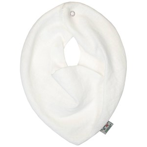 Bavoir bandana en lin écru dès la