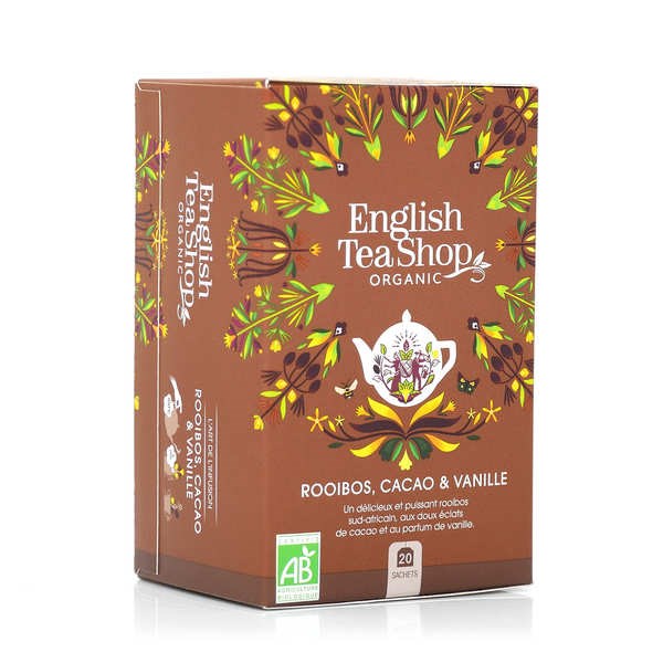 Thé rooibos chocolat et vanille bio