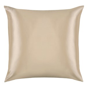 Taie d'oreiller et masque en soie beige