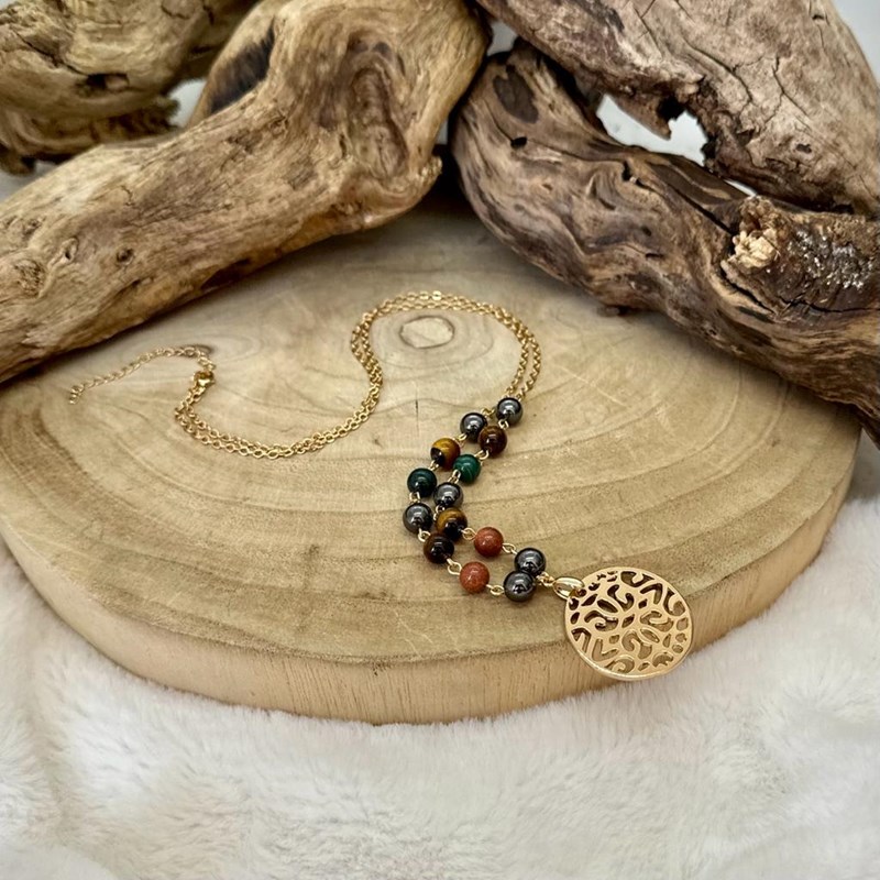 Collier de protection en pierres