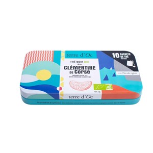 Thé noir bio en sachets clémentine de c