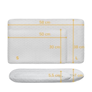 Oreiller plat taille L