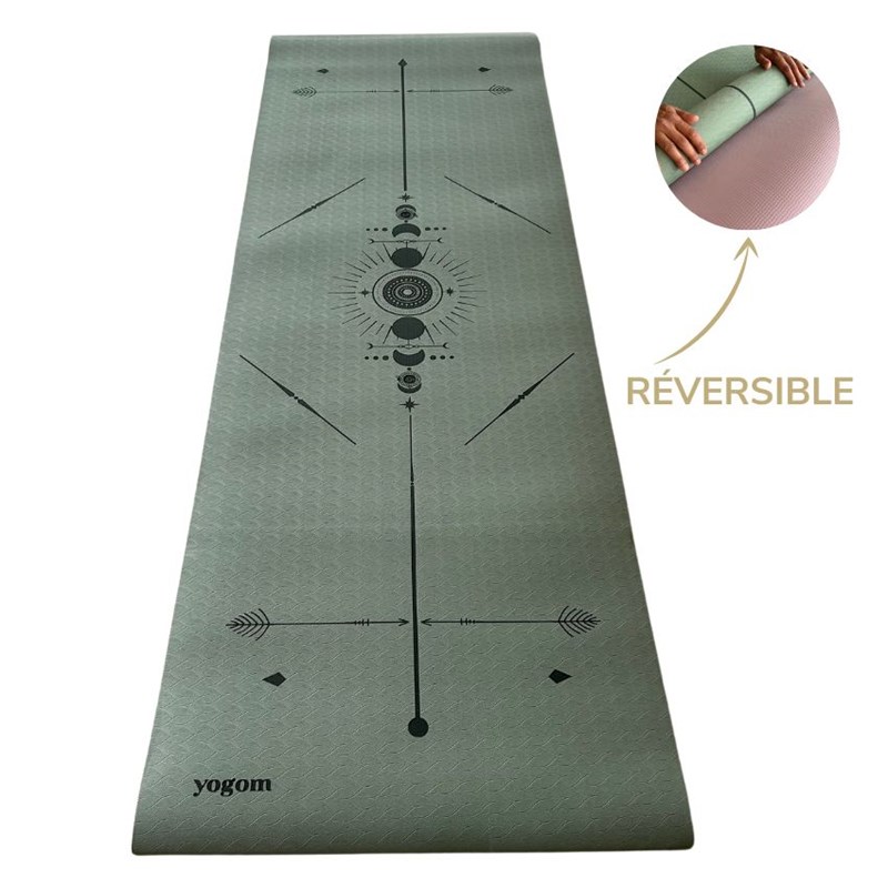 YOGOM - Tapis de yoga épais yomad totem 8 mm