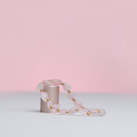 Bracelet amour quartz rose