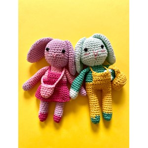 Kit de crochet :2 kits lapins