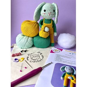 Kit de crochet :2 kits lapins