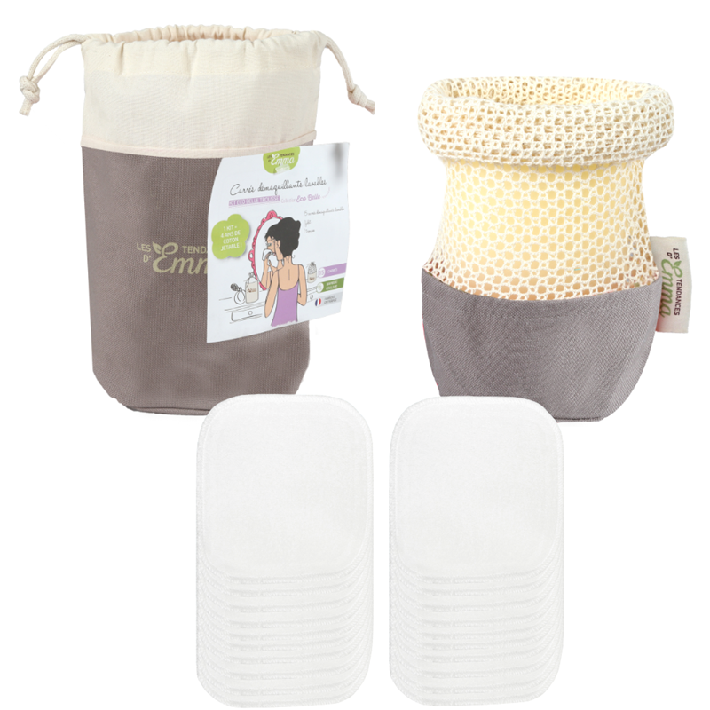 Les Tendances d'Emma - Kit eco belle trousse 20 carrés euca