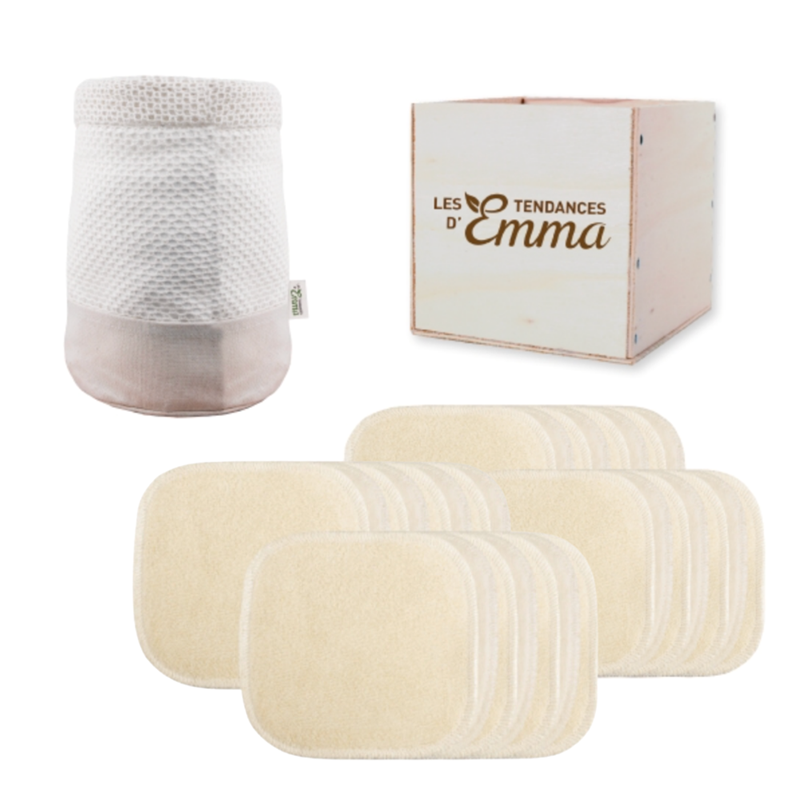 Les Tendances d'Emma - Kit eco belle 20 carrés coton bio
