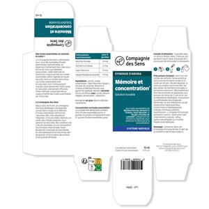 Mémoire et concentration - huiles essentielles en solution buvable