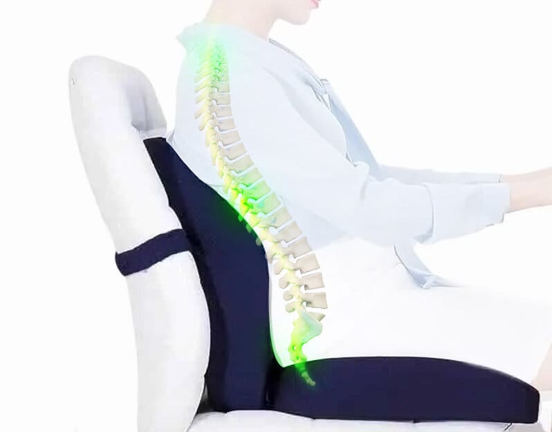 Coussin cunéiforme - Coussin d'assise cunéiforme - Coussin dorsal  orthopédique MATCHU SPORTS