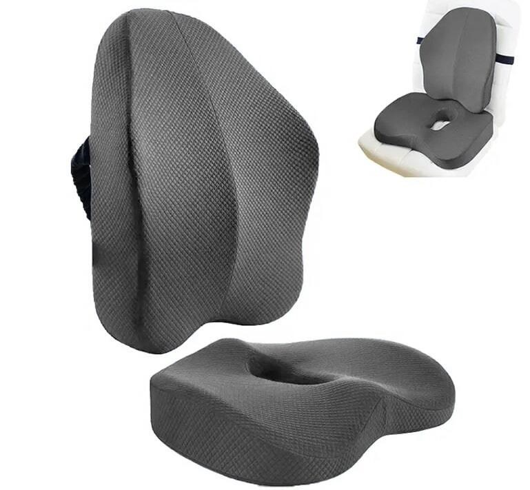 Docti Posture - Coussin de siège orthopédique gris