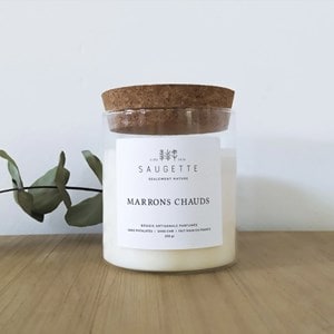 Marrons chauds  - bougie artisanale