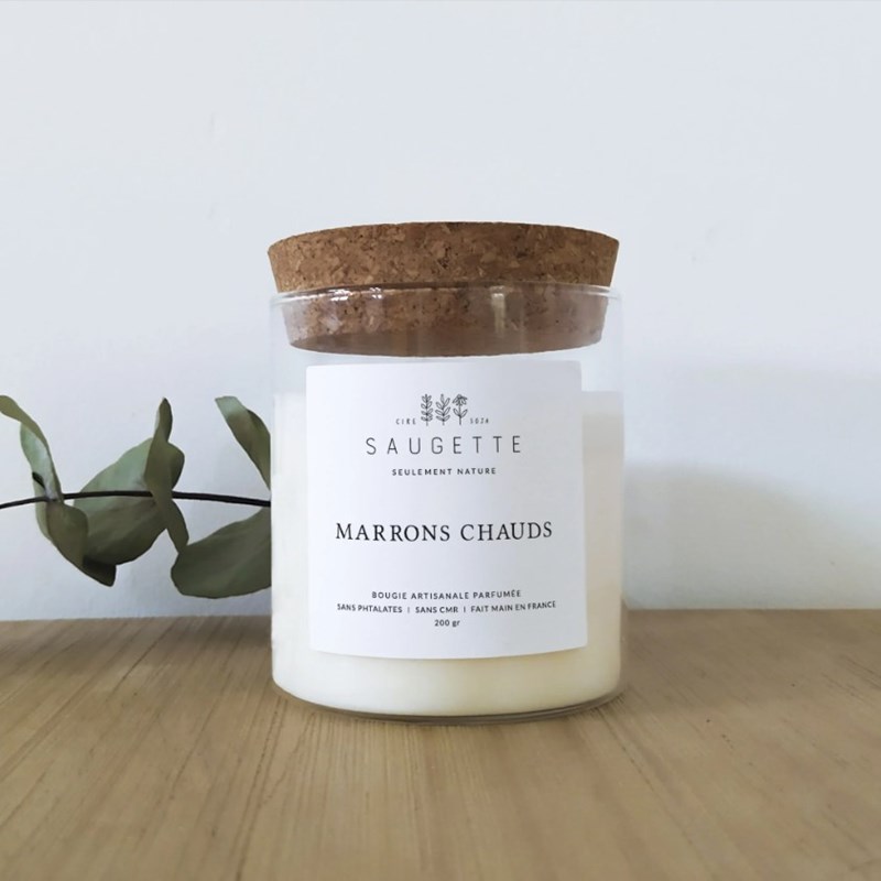 Marrons chauds - bougie artisanale