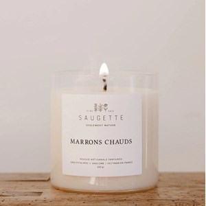 Marrons chauds  - bougie artisanale