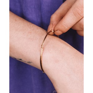 Bracelet jonc lyre - or