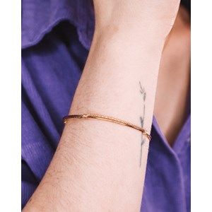 Bracelet jonc lyre - or