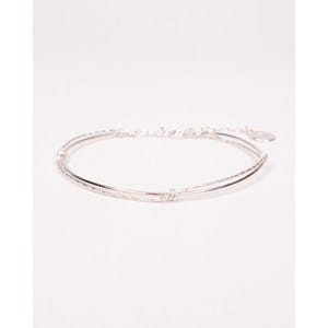 Bracelet jonc lyre - argent