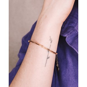 Bracelet jonc lyre - argent