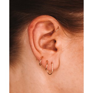 Boucles helix - argent