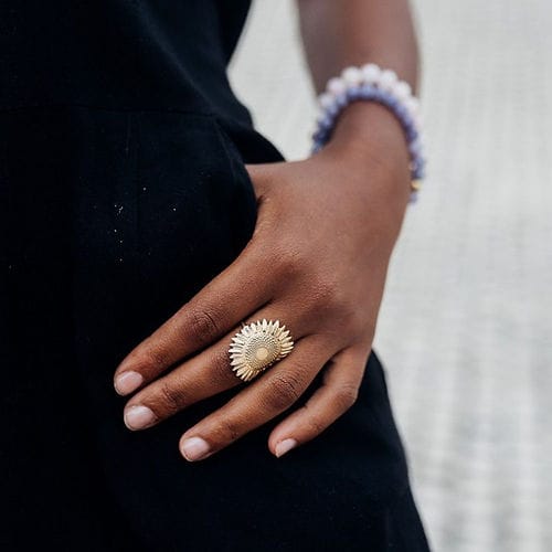 Bague tournesol t60 Nature D couvertes