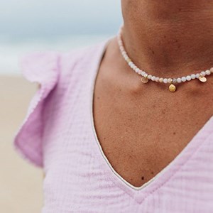 Collier resilience opale rose