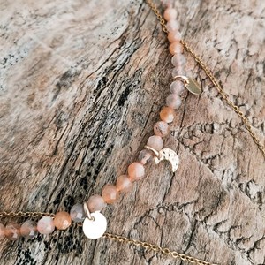 Collier resilience pierre de lune