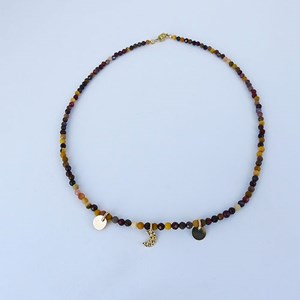 Collier resilience jaspe mokaite