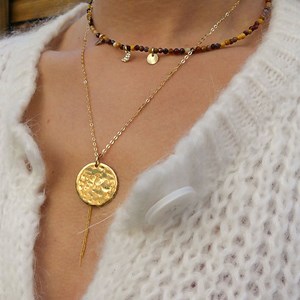 Collier resilience jaspe mokaite