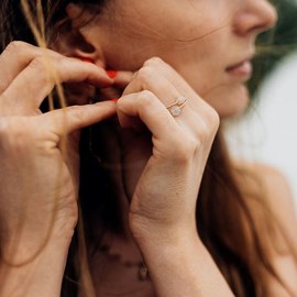 Bague grain de sable t51