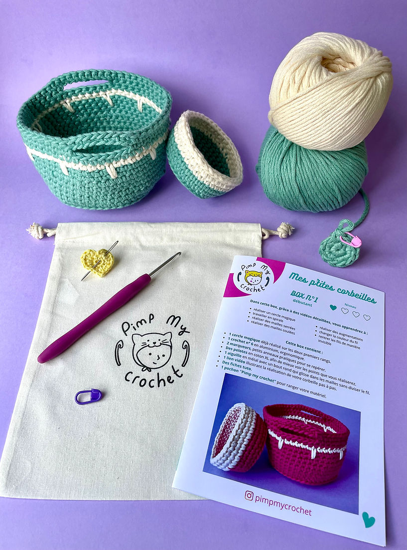 Kit de loisirs créatifs pour débutant : Apprendre le crochet