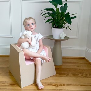 Fauteuil enfant éco-responsable – rose