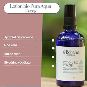 Lotion hydratante naturelle et bio