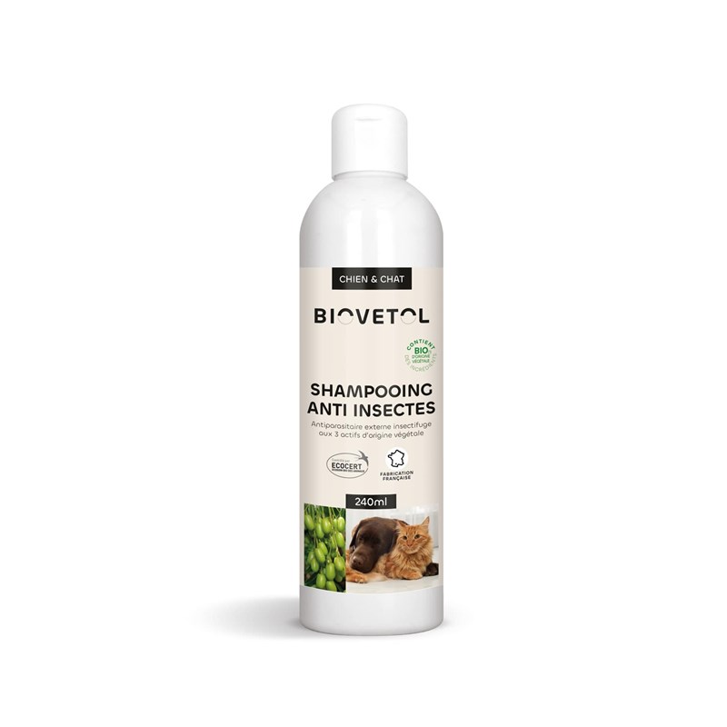 Biovetol - Shampoing anti-insectes bio - 240ml