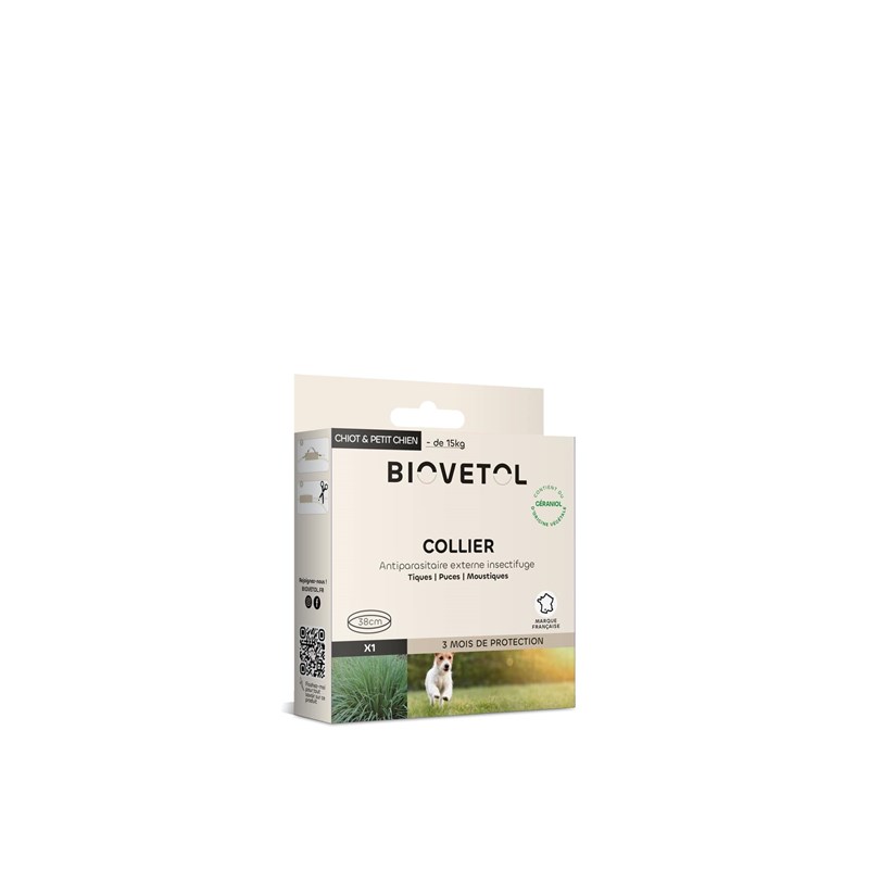 Biovetol - Collier insectifuge petit chien