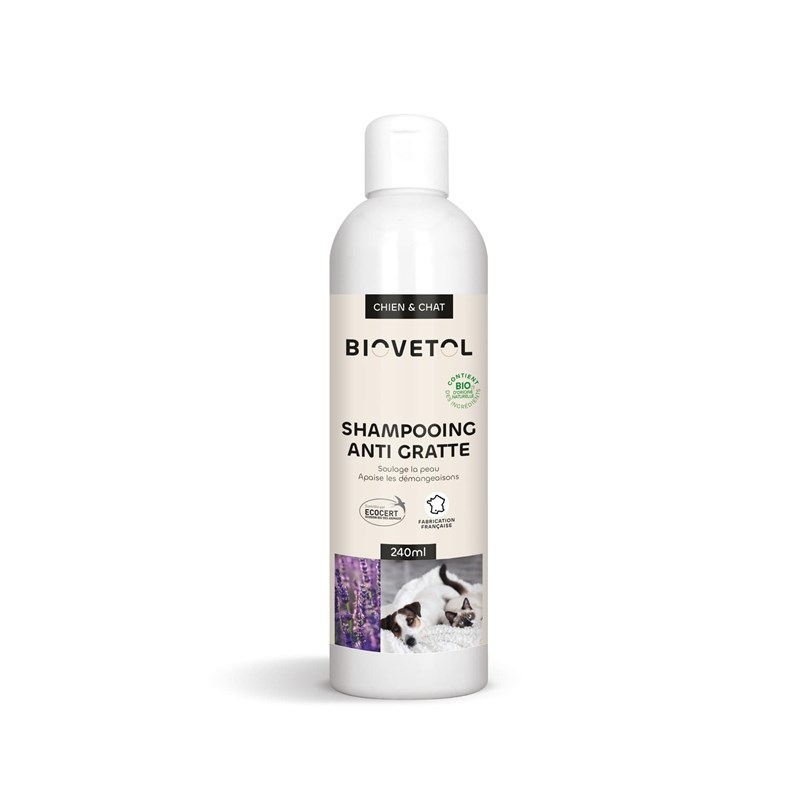 Biovetol - Shampoing anti-démangeaisons bio - 240ml