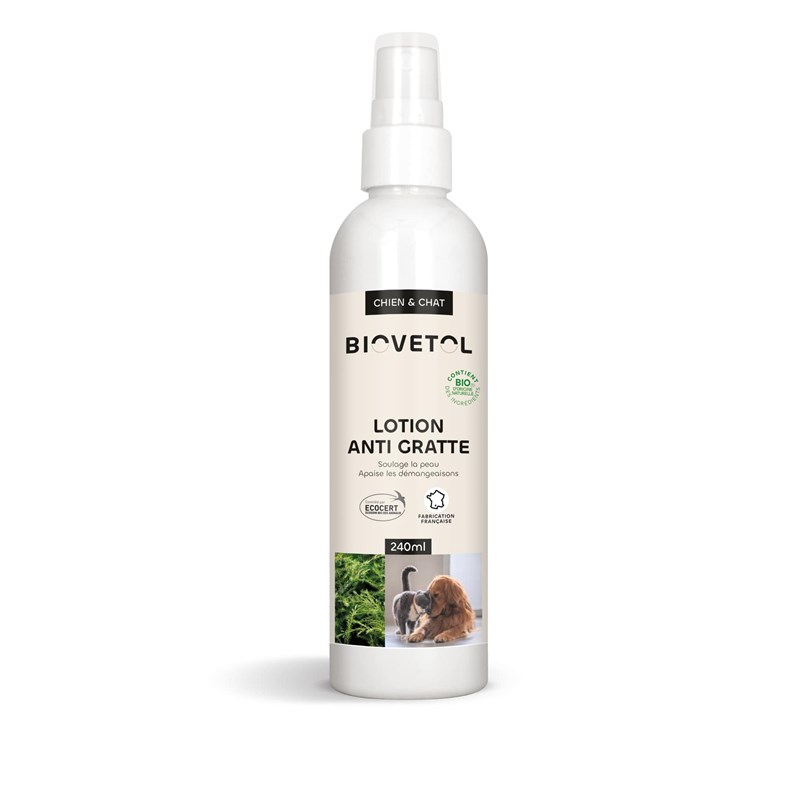 Biovetol - Lotion anti-démangeaisons bio - 240ml