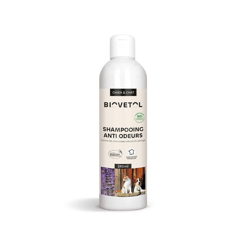 Biovetol - Shampooing anti-odeur bio - 240ml