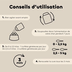 Poudre alt'vers petit chat bio 50g