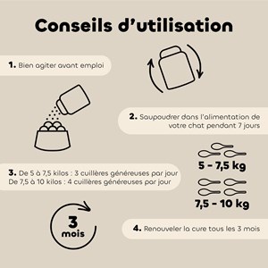 Poudre alt'vers grand chat bio 100g