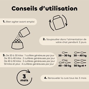 Poudre alt'vers grand chien bio 70g