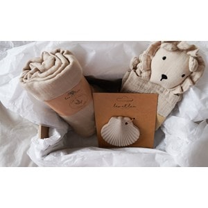 Coffret cadeau, nouveau-né, beige