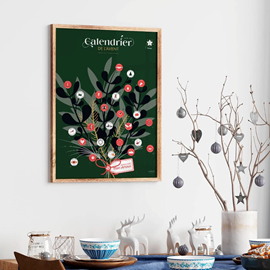 Calendrier de l'avent à gratter - couple