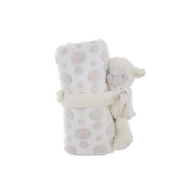 Peluche mouton avec plaid 100 x 75