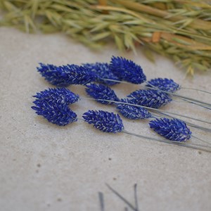 Couronne fleurs bleu-or- kit diy