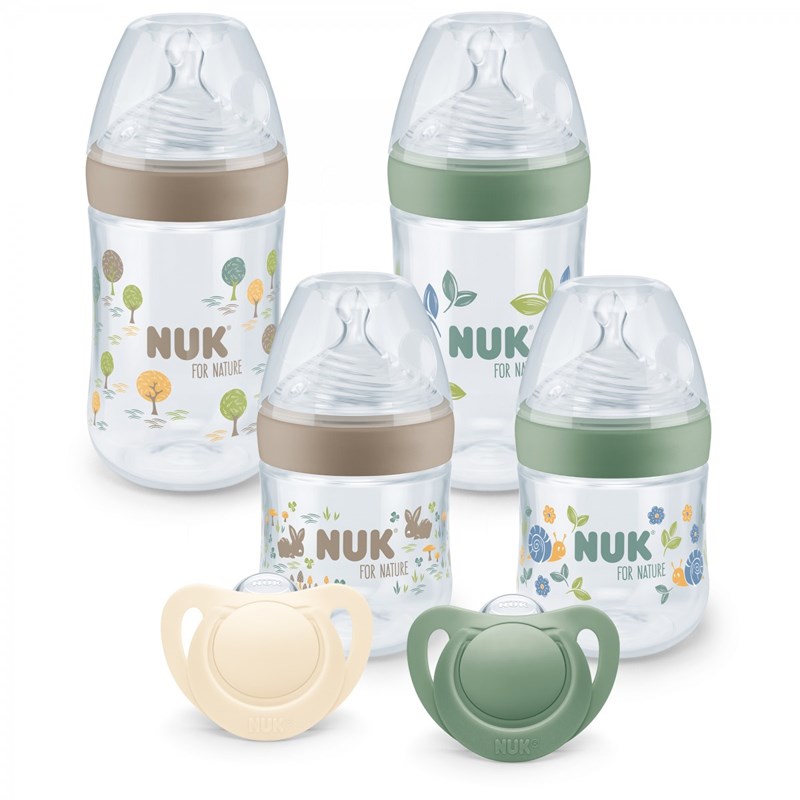 NUK - Coffret for nature 4 biberons 2 sucettes
