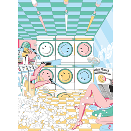 Puzzle - piece and lave - smiley