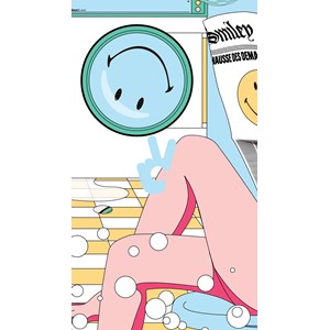 Puzzle - piece and lave - smiley